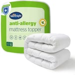 Silentnight Anti-Allergy Double Mattress Topper - Thick Deep Double, White