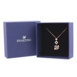 Swarovski Rose Gold & Pink Necklace Dazzling Swan Ladies Jewellery - NEW GENUINE