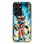 Cokitec Coque pour Samsung Galaxy S21 Ultra Manga Dragon Ball Sangoku Blanc