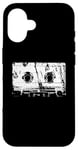 Coque pour iPhone 16 Tenue de fête des années 90 cassette rétro fête des pères