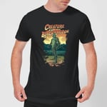 Universal Monsters Creature From The Black Lagoon Illustrated Men's T-Shirt - Black - XL