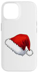 Coque pour iPhone 14 Chapeau Père Noël Père Noël Dessin animé