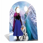 Star Cutouts- Disney Princess Présentoir Photo en Carton avec découpe Anna et Elsa La Reine des Neiges-Cadeau-Décoration-Produit sous Licence Officielle, Uni, STSC761, Support Frozen, Lifesize