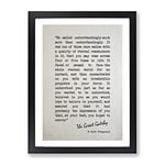 Great Gatsby Quote F. Scott Fitzgerald Vintage Framed Wall Art Print, Ready to Hang Picture for Living Room Bedroom Home Office Décor, Black A3 (34 x 46 cm)