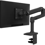 ergotron lx desk mount lcd arm matte black noir