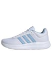 adidas Femme Lite Racer 4.0 Shoes, Cloud White/Cloud White/Glow Blue, 40 EU