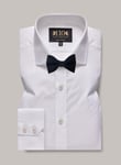 Hawes and Curtis HAWES & CURTIS 110 Year Anniversary Slim Fit Shirt With Embroidered Cuff 15.5 - 35 White male