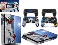 Autocollant Vinal Personnalisé Pour Console Ps4 Slim + 2 Skins Pour Manette