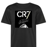 Tränings-T-shirt | Sport-T-shirt för Vuxen CR7 Ronaldo svart XX-Large