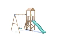 Climbing Frame with Slide, One Swing and High Platform SquirrelFort