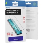 Wave Full Cover 3D panzerglas, Samsung Galaxy S21 Ultra 5G, sort