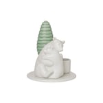 Winter Stories Bear Hug Lysestake, White/green