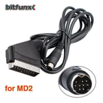 BitFunx 1,8 m RGB Scart -kaapeli PS2/PS1/PS3/SEGA Mega Drive1/MD2/DC Dreamcast/Saturn/XBOX/XBOX 360 Retro -videopelikonsoleille