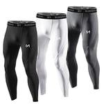 MEETYOO Homme U6b Leggings, Noir+blanc+gris, XXL EU