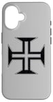 Coque pour iPhone 16 ORDRE CROIX PORTUGAIS DE CHRIST CROSS PORTUGAL