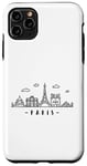 Coque pour iPhone 11 Pro Max France Capitale Skyline Tour Eiffel Paris