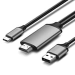 Sovitin UGREEN 50544 CM183 Type-C Sisään HDMI USB för iPad Huawei P30 MacBook