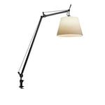 Artemide - Tolomeo Mega Skrivbordslampa, Svart, Skärm i Svart satintyg Ø 36 cm, Med On-off knapp - Skrivbordslampor - Giancarlo Fassina,Michele De Lucchi - Svart