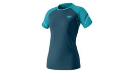 Maillot manches courtes dynafit alpine pro bleu femme