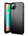 NOKOER Case for Realme C11, TPU Cover [Heavy Duty] Superior Anti-fall Protection Phone Case [Shockproof] [Non-Slip] [Anti-Fingerprint] Non-slip Case - Black