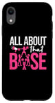 Coque pour iPhone XR Cheerleading Funny All About That Base Cheer Leader Girls