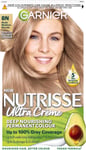 Garnier Nutrisse Permanent Hair Dye, Natural-looking, 8N Nude Medium Blonde 