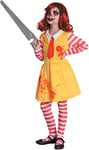 Ciao- Horror Clown Ronald Girl costume déguisement fille (Taille 5-7 ans)