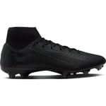 Nike Men's Zm Superfly 10 Acad Fg/Mg Football Shoe, Black/Black/Deep Jungle, 9.5 UK