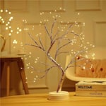 Warm white 108 lights - copper wire tree lights battery + USB battery + USB dual-use Christmas new lights, for Christmas