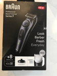 Braun Professional Beard Trimmer Series 7 With 8 Barbering Tools Precision BNIB