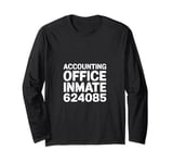 Halloween Accounting Office Inmate Funny Accountant Costume Long Sleeve T-Shirt