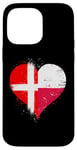 iPhone 14 Pro Max Half Polish Half Danish A Cool Heart Flag for Poland Denmark Case