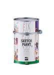 MagPaint - SketchPaint, Gloss White - Whiteboard Paint - Water-Based VOC Free Paint - Suitable for Workplaces, Offices, Classrooms and Children's Bedrooms - 6m² Coverage, 1L