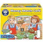 Orchard Toys Money Match Café International Game, International Edition using Cents, Money Game, Helps to Teach Children to Count Money. Age 5-8