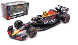 Modèle Auto F1 Rouge Bull RB19 2023 1/43 12cm Sergio Perez 11 Die Cast Bburago