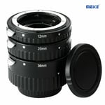 Meike Auto Focus Macro Extension Tube Ring 12mm 20mm 36mm For Nikon F DSLR Cam