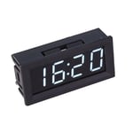 Module d'horloge électronique à tube numérique LED,horloge réseau WiFi,synchronisation automatique,mouvement,alcool lumineux,12V,bricolage dans la voiture,fuseau horaire mondial - Type WHITE