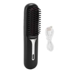 Hair Straightening Comb Rechargeable Hair Straightener Brush Quick Heating For