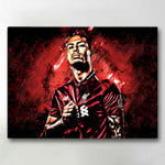 Canvastavla / Tavla - Virgil van Dijk - 40x30 cm - Canvas