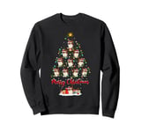 Persian Cat Xmas Lighting Santa Persian Cat Christmas Tree Sweatshirt