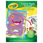 Crayola Funny Faces Colour & Sticker Book