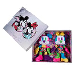 Simba 6315870124 - Coffret Collector Disney Mickey & Minnie 100 ans, Peluche de 33 cm, Édition limitée pour Collectionneurs, Coffret Cadeau, Exclusivité Amazon, Certificat & Numéro de série