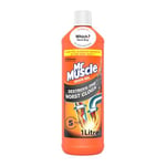 Mr Muscle Drain Unblocker, Sink & Drain Cleaner, Fast Acting Heavy Duty Drain Gel, Dissolves Clogs, Works 3x Better Than Bleach, Safe for All Pipes, 1L