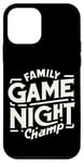 Coque pour iPhone 12 mini Family Game Night Champ |----