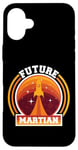 iPhone 16 Plus Mars Planet Future Martian Retro Vintage Oldschool Case