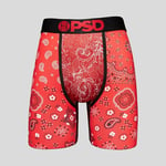 PSD Hype Red Bandana Print Urban Athletic Boxers Briefs Underwear 121180011