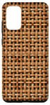 Coque pour Galaxy S20+ Panier en osier esthétique vintage en rotin imprimé bambou