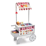 Melissa & Doug Chariot de snacks et sucreries avec 40 pièces d'aliments, Jouet en bois, Jeux de rôle magasin ou restaurant, Ensemble de jeu, Cadeau pour filles et garçons de 3 4 5 6 7 ans