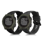 Silicone Watch Strap Set for Garmin Instinct 2 Solar Instinct 2