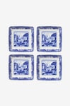 Spode - Fyrkantiga skålar Blue Italian 7,5 cm, 4-pack - Blå